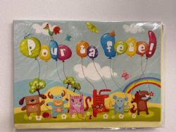 ANNIVERSAIRE - CARTE AVEC ANIMAUX RIGOLOS - DE MILLBROOK